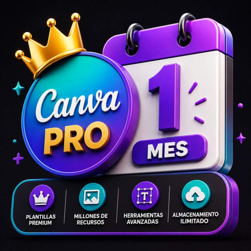 CANVA PRO 1 MES