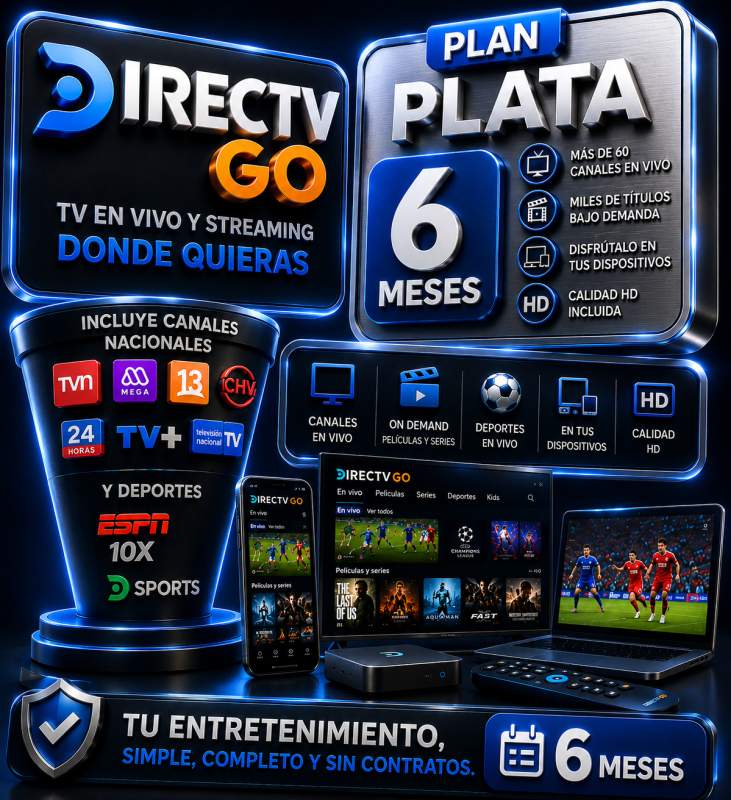 Directv Go 6 Meses Plan Plata