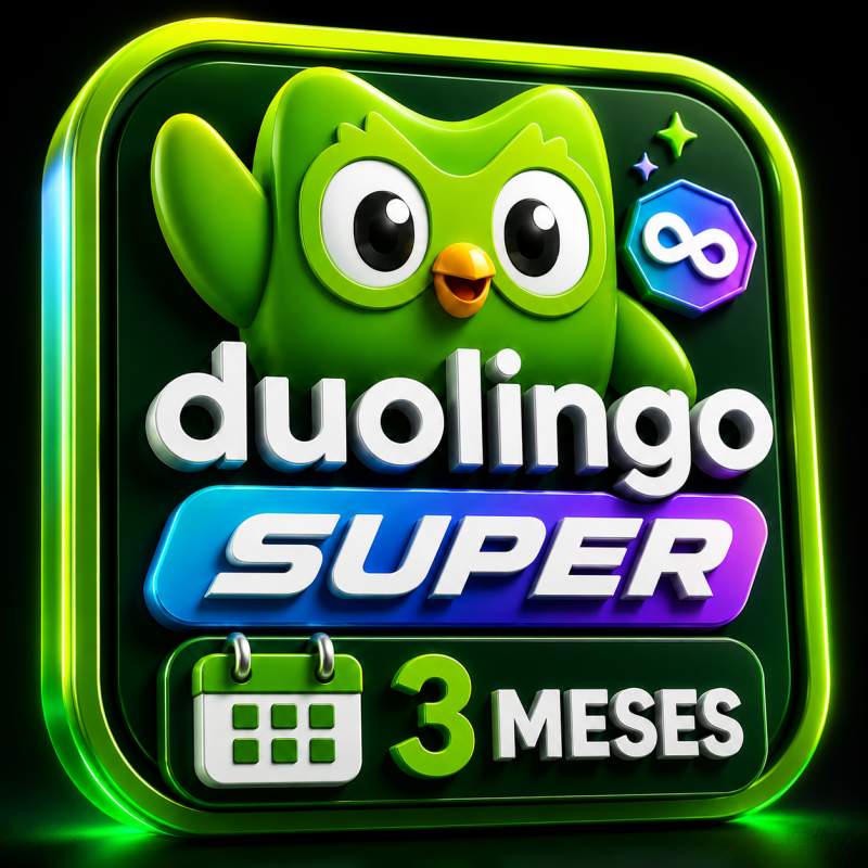 DUOLINGO SUPER 3 MESES