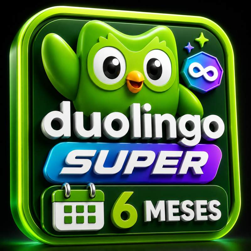 DUOLINGO SUPER 6 MESES