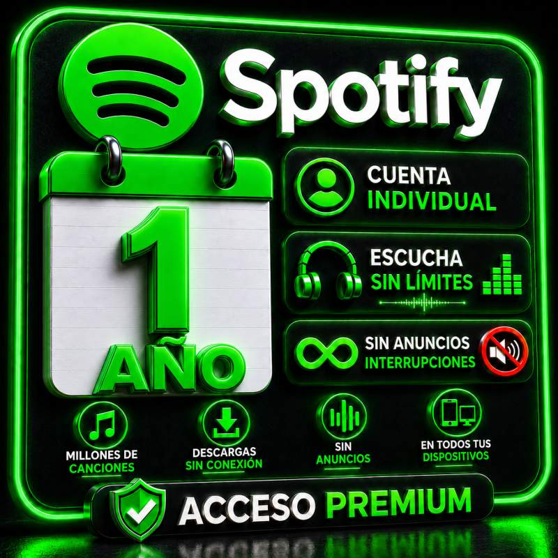 SPOTIFY INDIVIDUAL 1 AÑO
