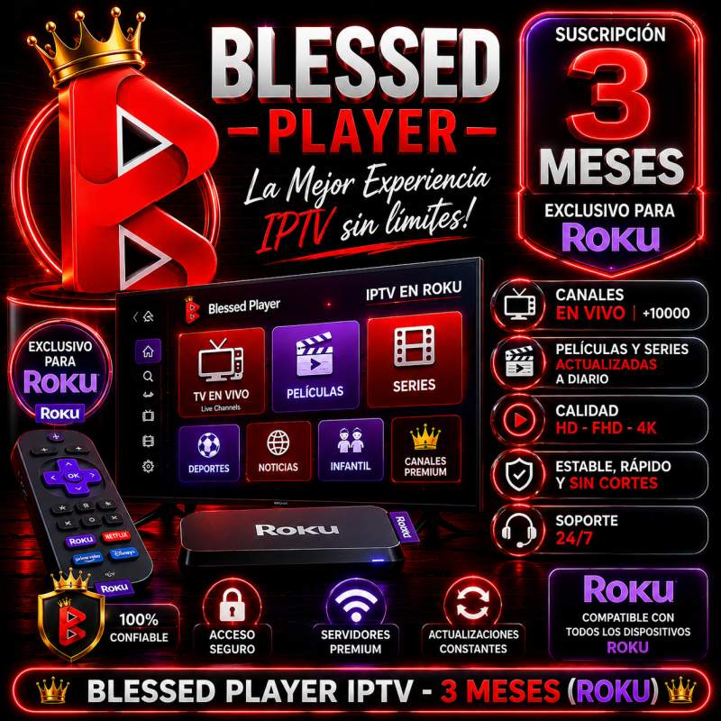 TELEVISION IPTV PARA ROKU 3 MESES