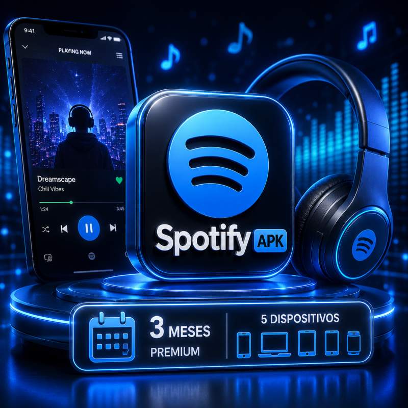 SPOTIFY APK 3 MESES 5 DISPOSITIVOS
