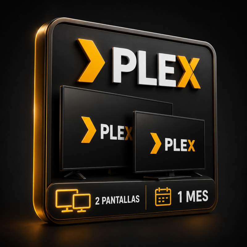 PLEX 2 PANTALLAS 1 MES 