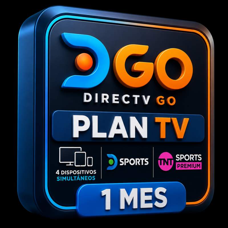 Directv Go 1 Mes Plan TV 4 dispositivos CON TNT SPORTS PREMIUM