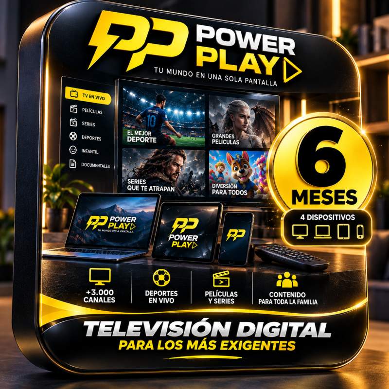 TELEVISION DIGITAL POWER PLAY  6 MESES 